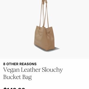 8 Other Reasons Beige Vegan Leather Tote